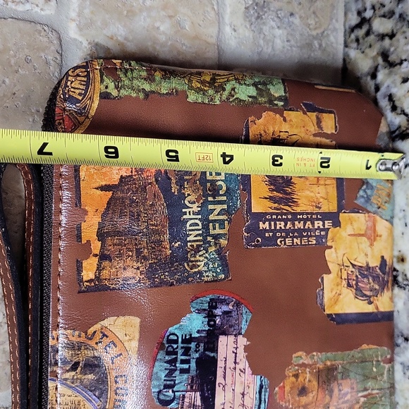 Patricia Nash Travel Sticker Cassini Wristlet